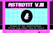 Astrotit for IBM PC/Compatibles - Title screen.