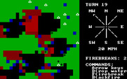 Fire Fighter for IBM PC/Compatibles - Large areas have been wiped out...