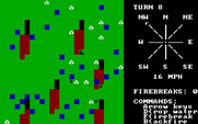 Fire Fighter for IBM PC/Compatibles - The fire is spreading.