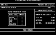 International Bridge Contractors for IBM PC/Compatibles - Player four begins his turn...