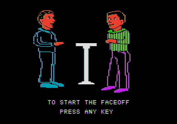 Family Feud Apple II Screenshot: Prepare for the next faceoff!