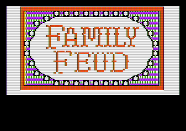 Family Feud Apple II Screenshot: Title screen 2.