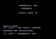Family Feud for Apple II - Title screen 1.