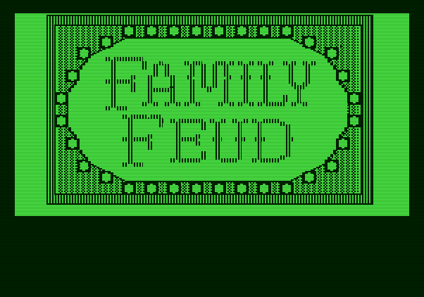 Family Feud Apple II Screenshot: Title screen 2.