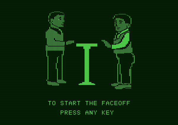 Family Feud Apple II Screenshot: Prepare for the faceoff!