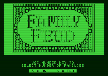 Family Feud for Apple II - How many players?