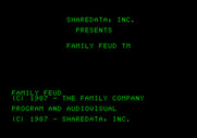 Family Feud for Apple II - Title screen 1.