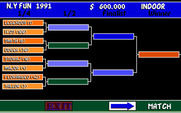Advantage Tennis for IBM PC/Compatibles - Tournament map.