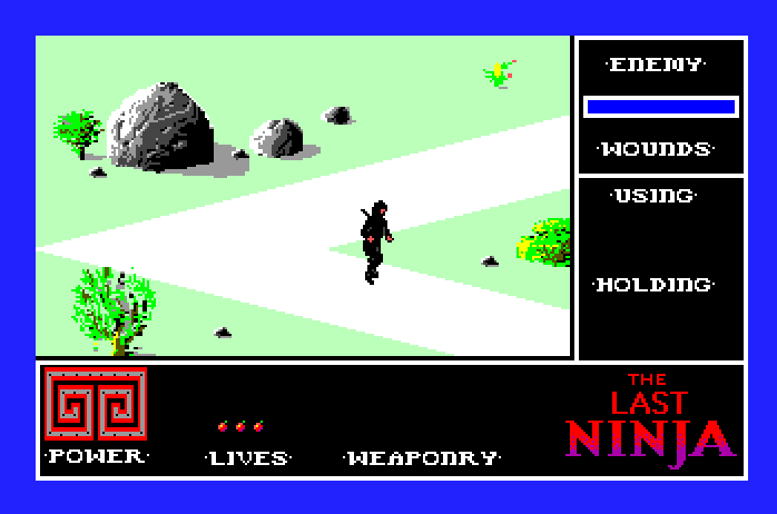 Last Ninja, The Apple IIgs Screenshot: Starting location.