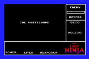 Last Ninja, The for Apple IIgs - Get ready to start the wastelands level...
