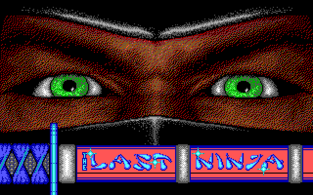 Last Ninja, The IBM PC/Compatibles Screenshot: Title screen.