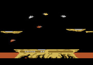 Joust for Atari 5200 - The silver buzzards are more difficult to destroy than the red ones.