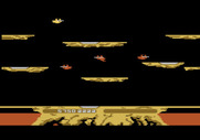 Joust for Atari 5200 - The game starts with three easy enemies at this skill level.