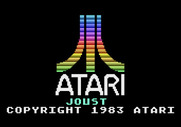 Joust for Atari 5200 - Atari logo and game title.