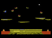 Joust for Atari 7800 - Some of the platforms disappear in later levels...