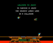 Joust for Arcade - Attract mode; how to play the game...