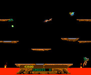 Joust for Arcade - The (unbeatable?) pterodactyl is a tough and fast opponent!