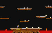 Joust for Atari ST - Start of an egg wave.