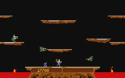 Joust for Atari ST - An egg hatched, run over the buzzard rider before the buzzard arrives!