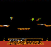 Joust for NES / Famicom - If you take too long to complete a round the pterodactyl appears...