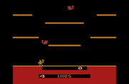 Joust for Atari 2600 - Game start.
