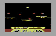 Joust for Commodore 64 - Platforms disappear on some waves...