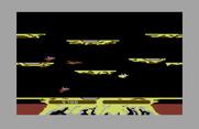 Joust for Commodore 64 - Watch out for the pterodactyl!