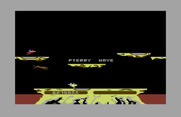 Joust for Commodore 64 - Time for the pterry wave.