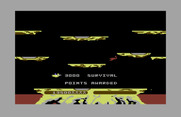 Joust for Commodore 64 - Survival points awarded, on to the next wave...