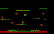 Joust for IBM PC/Compatibles - Don't fall into the lava on later levels.