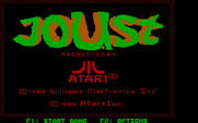 Joust for IBM PC/Compatibles - Title screen.
