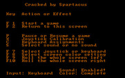 Joust for IBM PC/Compatibles - Game options.