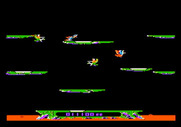 Joust for Apple II - The pterodactyl may appear if it takes you too long to complete a level.