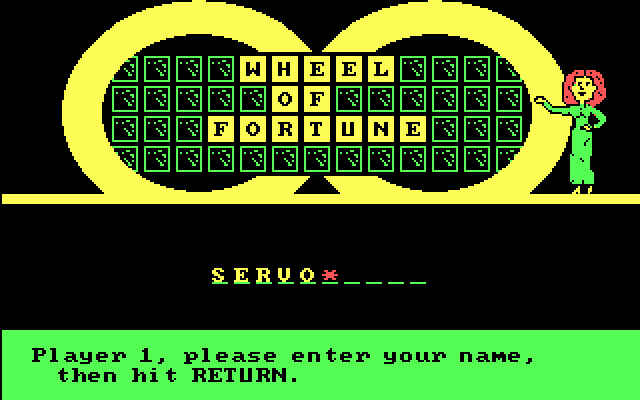 Wheel of Fortune: New Second Edition IBM PC/Compatibles Screenshot: Setting up players for a new game.