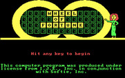Wheel of Fortune: New Second Edition for IBM PC/Compatibles - Title screen.