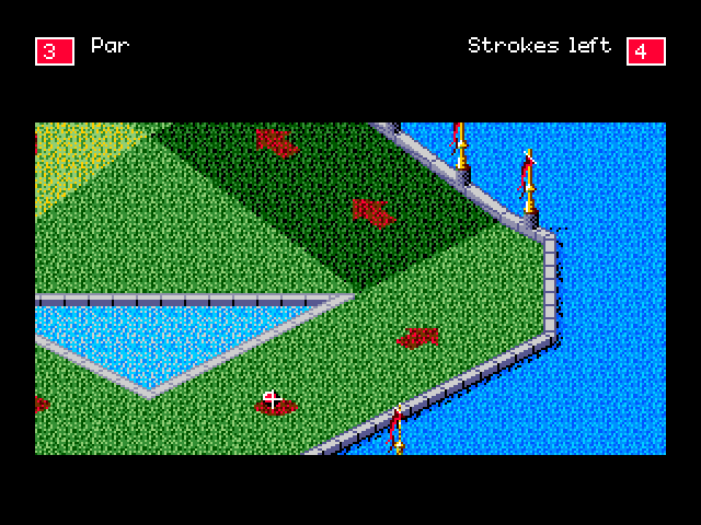Will Harvey's Zany Golf Sega Genesis / Mega Drive Screenshot: Follow the arrows...