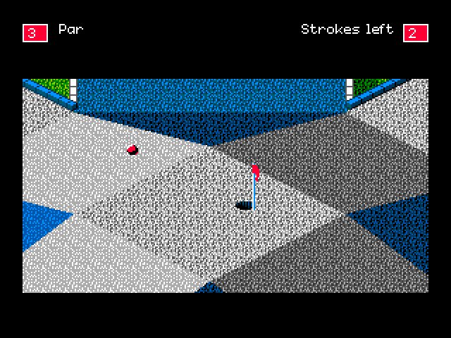 Will Harvey's Zany Golf Sega Genesis / Mega Drive Screenshot: The hole can move here!
