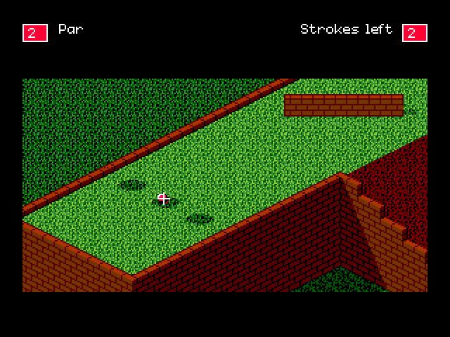 Will Harvey's Zany Golf Sega Genesis / Mega Drive Screenshot: Time your shot carefully, those walls appear and disappear in a pattern.