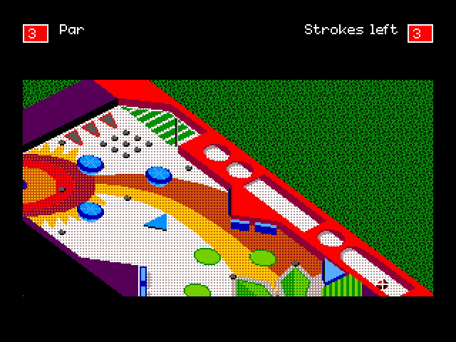 Will Harvey's Zany Golf Sega Genesis / Mega Drive Screenshot: This hole is a pinball machine!