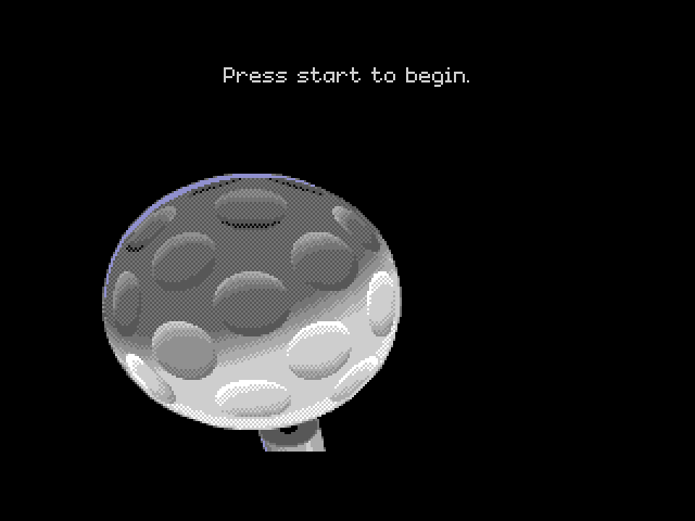 Will Harvey's Zany Golf Sega Genesis / Mega Drive Screenshot: Start of the title screen scrolling.