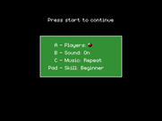 Will Harvey's Zany Golf for Sega Genesis / Mega Drive - Game settings.