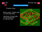 Will Harvey's Zany Golf for Sega Genesis / Mega Drive - The next hole overview.