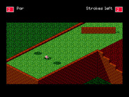Will Harvey's Zany Golf for Sega Genesis / Mega Drive - Time your shot carefully, those walls appear and disappear in a pattern.
