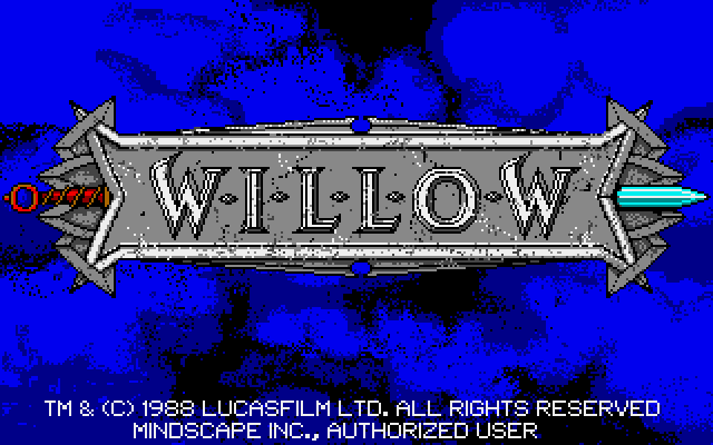 Willow Amiga Screenshot: Title screen.