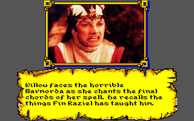 Willow Amiga Screenshot: Time for the battle of Evil vs. Good.