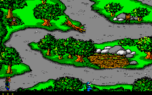 Willow Amiga Screenshot: Woods start.