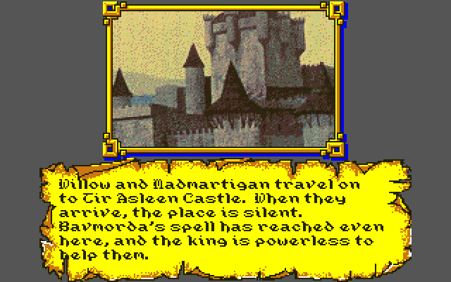 Willow Amiga Screenshot: On to the next section of the game...