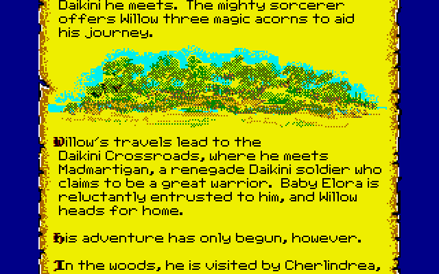 Willow Amiga Screenshot: Another section of the story...