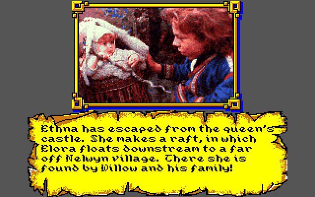 Willow Amiga Screenshot: Survived the dungeon...