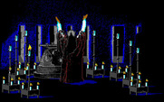 Willow for Amiga - Lost a life; when all candles are lit, the game is over.
